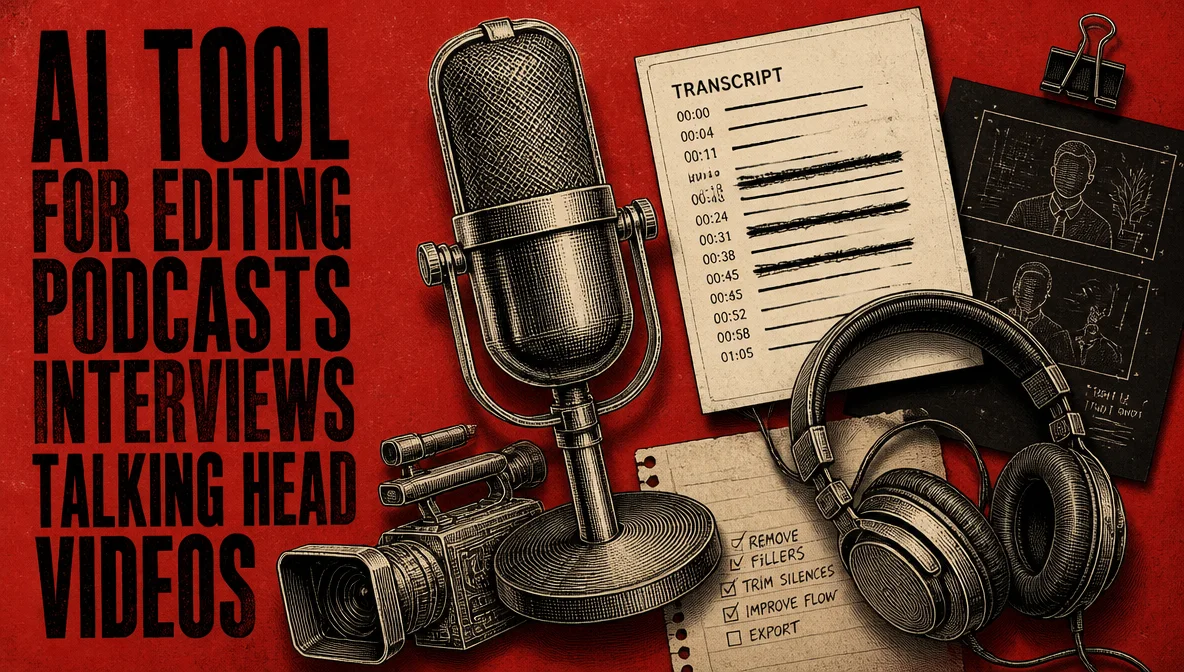 Best AI Tool for Editing Podcasts, Interviews, and Talking Head Videos (2026)