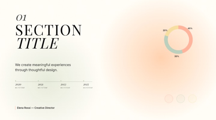 Soft Organic Gradient design style preview